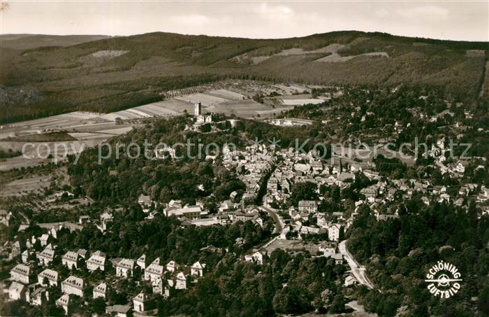 Koenigstein Taunus Fliegeraufnahme mit Burg