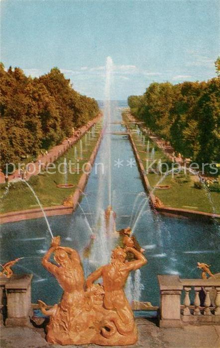 Petrodvorets St Petersburg The Pool and the Great Canal