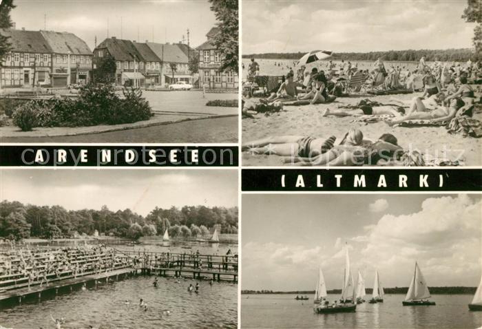 Arendsee Altmark Markt Strand Freibad Segelpartie