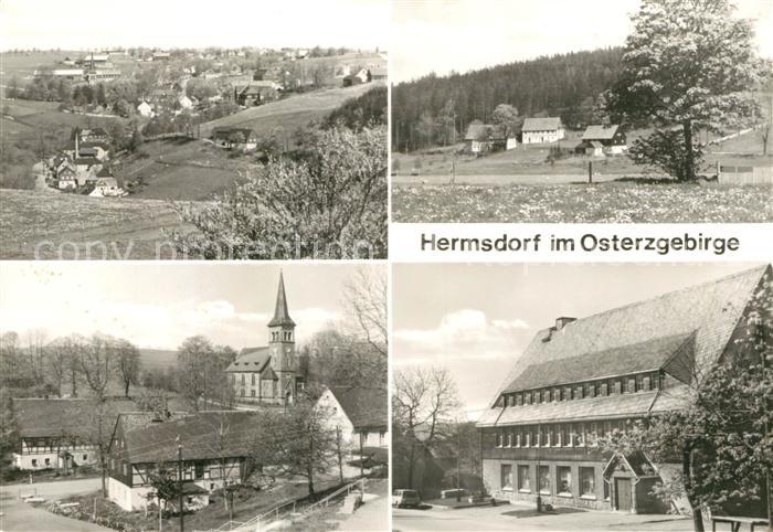 Hermsdorf Erzgebirge Panorama Teilansichten