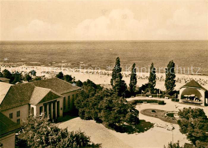 Heringsdorf Ostseebad Usedom Strand und Kurhaus