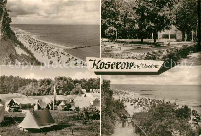 Koserow Ostseebad Usedom Strandpartien Zeltplatz