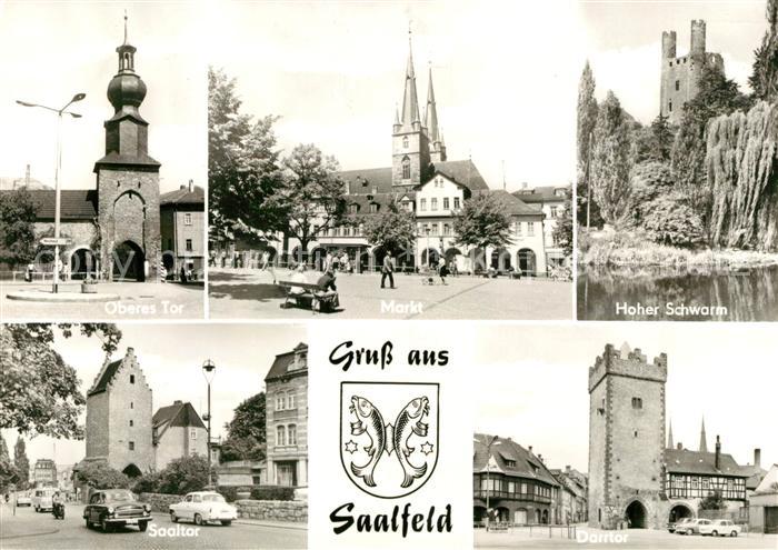 Saalfeld Saale Oberes Tor Markt Hoher Schwarm Saaltor Darrtor