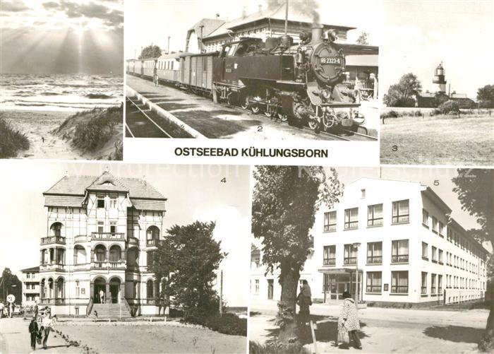Kuehlungsborn Ostseebad Strand Molli Bahnhof Leuchtturm FDGB Erholungsheim Schlo