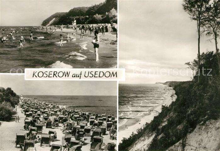 Koserow Ostseebad Usedom Strand Badespass Steilkueste