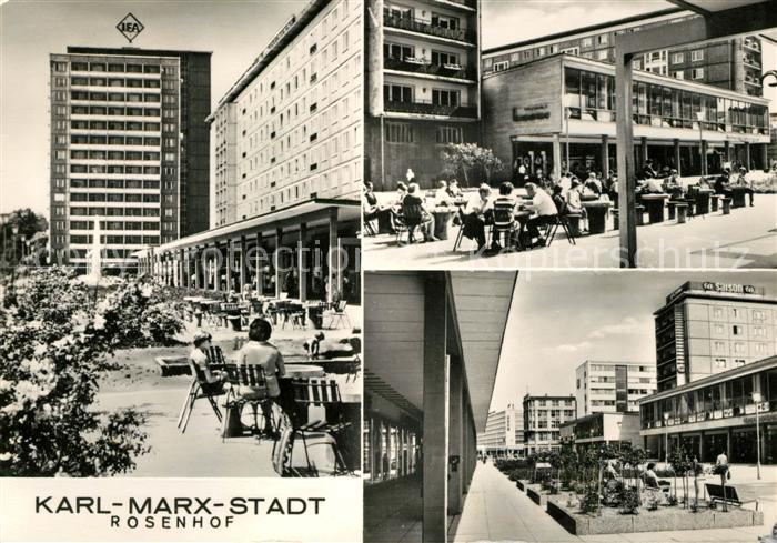 Karl-Marx-Stadt Rosenhof Strassencafe