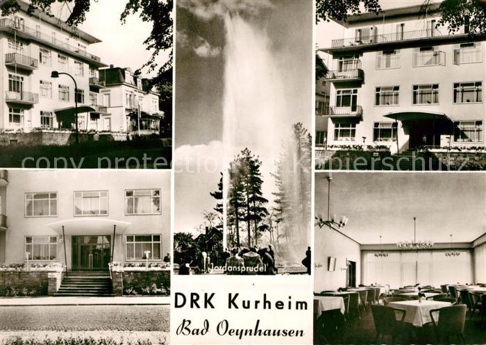 Bad Oeynhausen DRK Kurheim Jordansprudel Gastraum