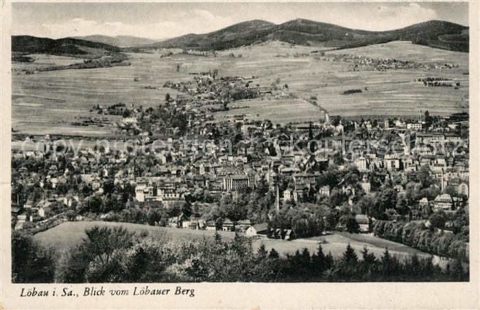 Loebau Sachsen Panorama voem Loebauer Berg