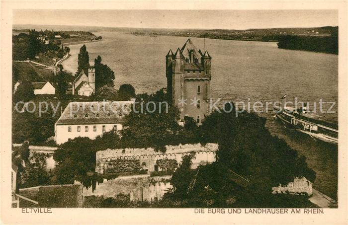 Eltville Rhein Burg Landhaeuser
