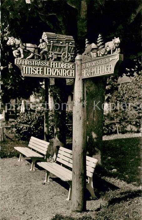 Saig Schwarzwald Wegweiser bei Gasthaus Ochsen