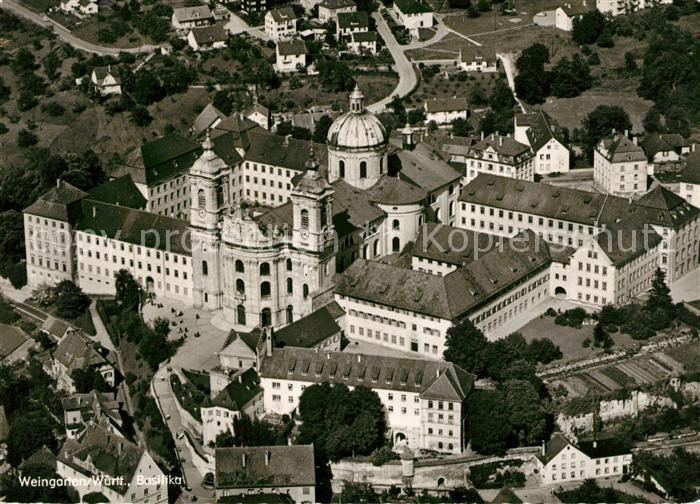 Weingarten Wuerttemberg Fliegeraufnahme Basilika