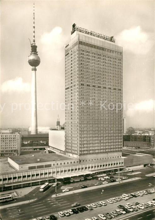 BERLIN  CITY Interhotel Stadt Berlin UKW Fernsehturm Deutsche Post
