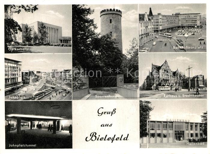 Bielefeld Oetkerhalle Jahnplatz Sparrenburg Bahnhofsvorplatz Hallenbad