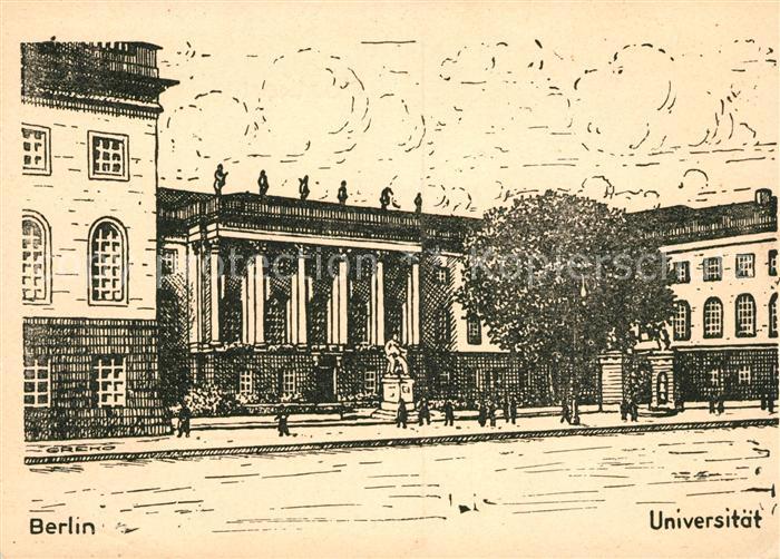 BERLIN  CITY Humboldt Universitaet Kuenstlerkarte