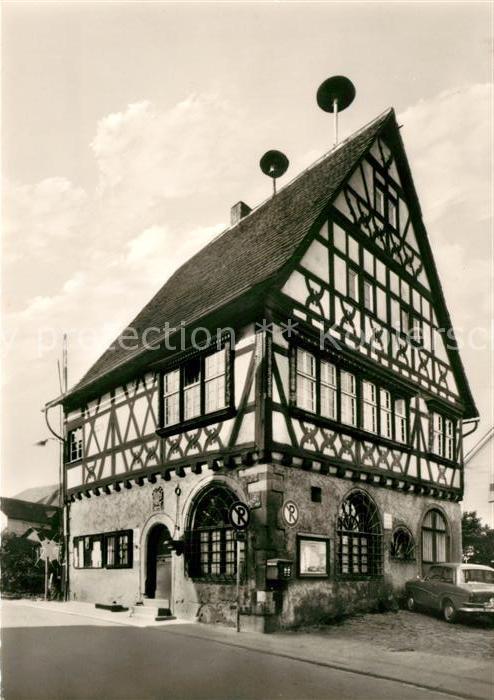 Birkenau Odenwald Rathaus Fachwerk
