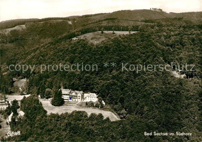 Sachsa Harz Bad Fliegeraufnahme Kuranlagen