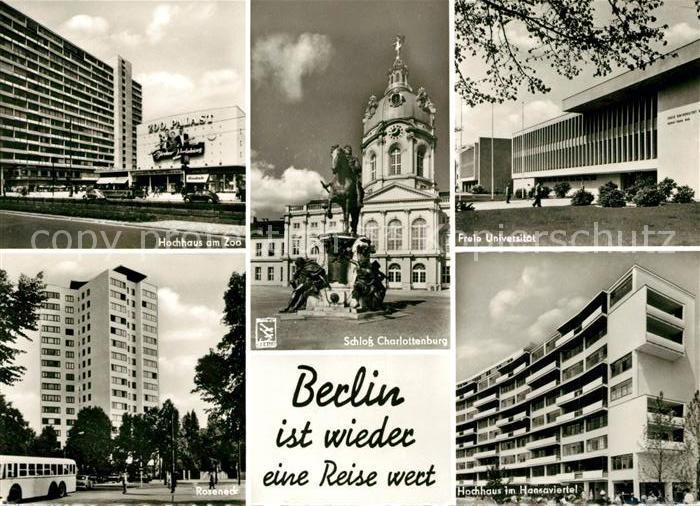 BERLIN  CITY Roseneck Hansaviertel Schloss Charlottenburg