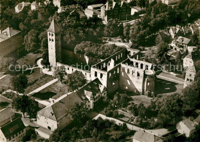 Hersfeld Bad Fliegeraufnahme Ruine Kirche