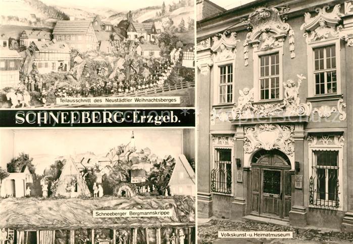 Schneeberg Erzgebirge Heimatmuseum Bergmannkrippe