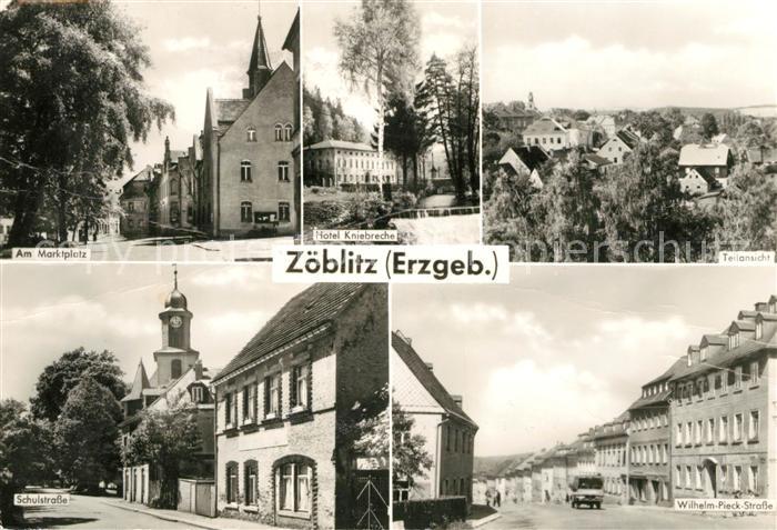 Zoeblitz Sachsen Marktplatz Hotel Kniebreche Panorama