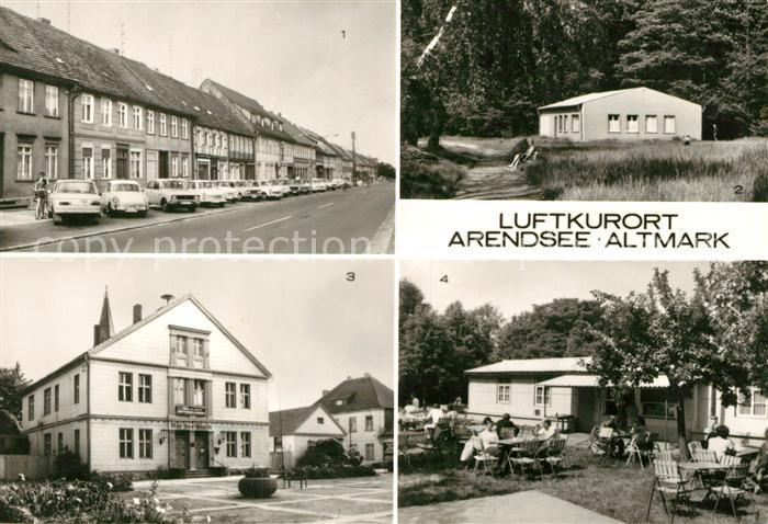 Arendsee Altmark Rathaus FDGB Feriendienst Kaffeegarten