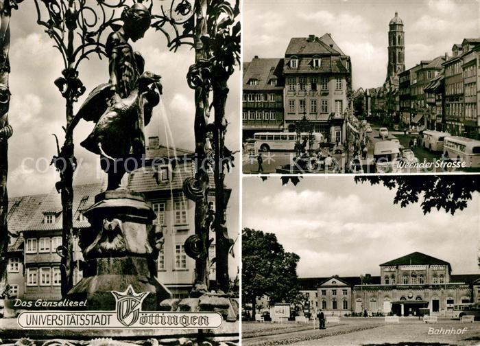 Goettingen Niedersachsen Gaenseliesel Bahnhof Weender Strasse