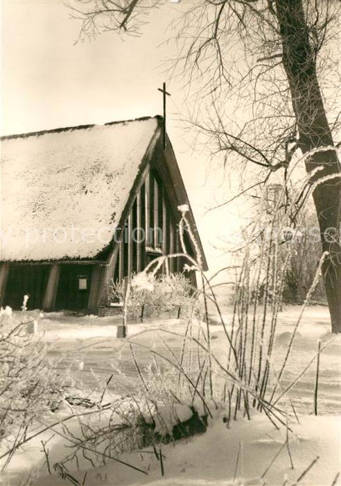 Ahrenshoop Ostseebad Winterlandschaft Kirche