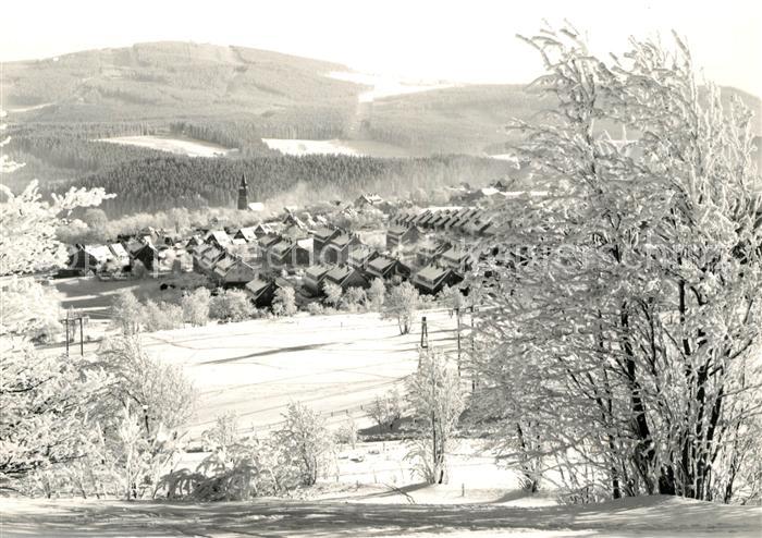 Johanngeorgenstadt Panorama Winterlandschaft