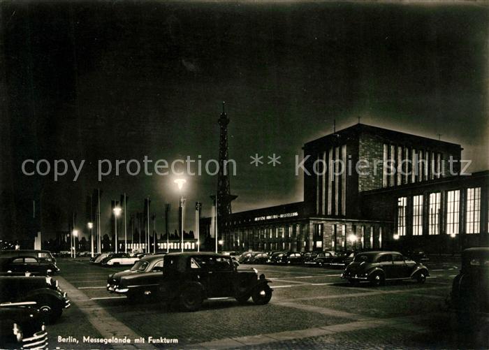 BERLIN  CITY Messegelaende Funkturm Abend