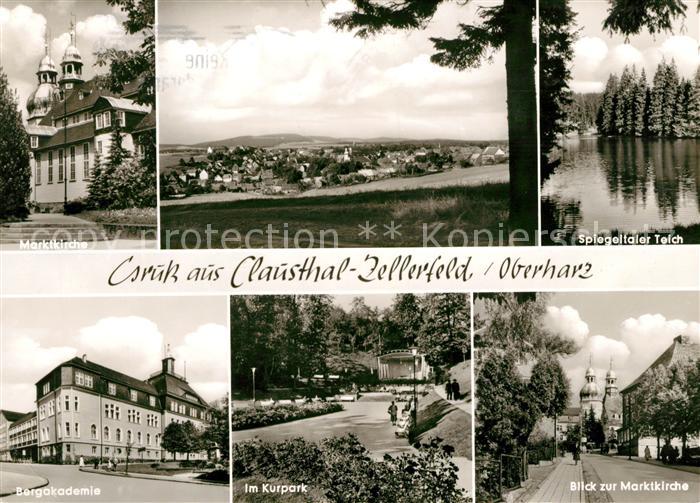 Clausthal-Zellerfeld Marktkirche Spiegeltaler Teich Bergakademie Kurpark Marktki