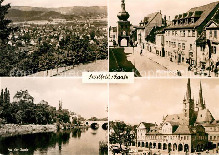 Saalfeld Saale Blankenburger Tor Saale Markt