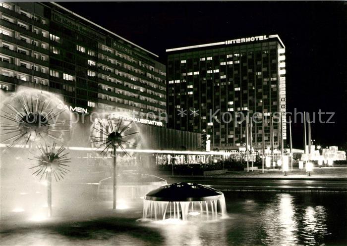 DRESDEN Elbe Prager Strasse Interhotel Newa