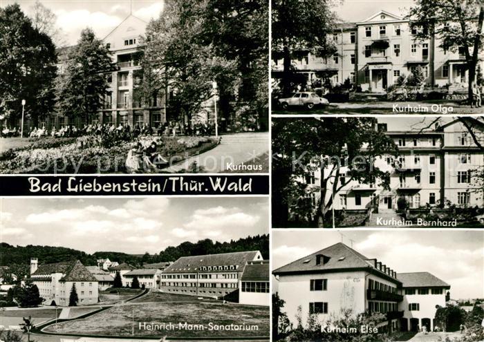 Bad Liebenstein Kurhaus Kurheime Olga Bernhard Else Heinrich Mann Sanatorium