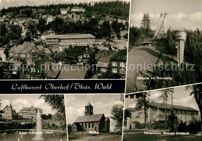 Oberhof Thueringen Ernst Thaelmann Haus Kirche Schanze Rennsteig Ferienhei Dimit