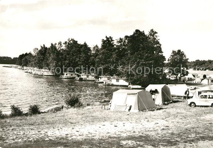 Flecken Zechlin Wohnboote Zeltplatz am Grossen Zechliner See