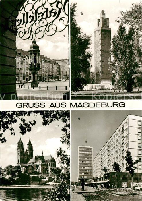 Magdeburg Magdeburger Reiter Aussichtsturm Kulturpark Rotehorn Dom