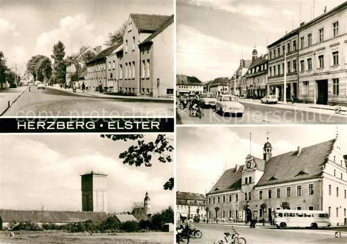 Herzberg Elster Anhalter Strasse Torgauer Strasse Wasserturm Sternwarte Rathaus