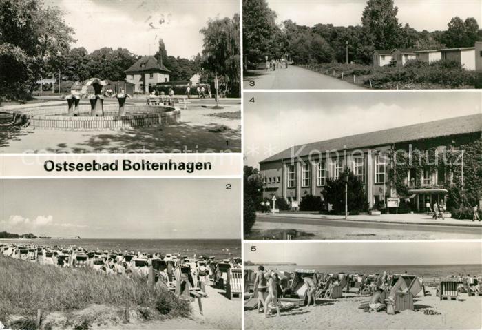 Boltenhagen Ostseebad Wasserspiele Promenade Campingplatz FDGB Erholungsheim