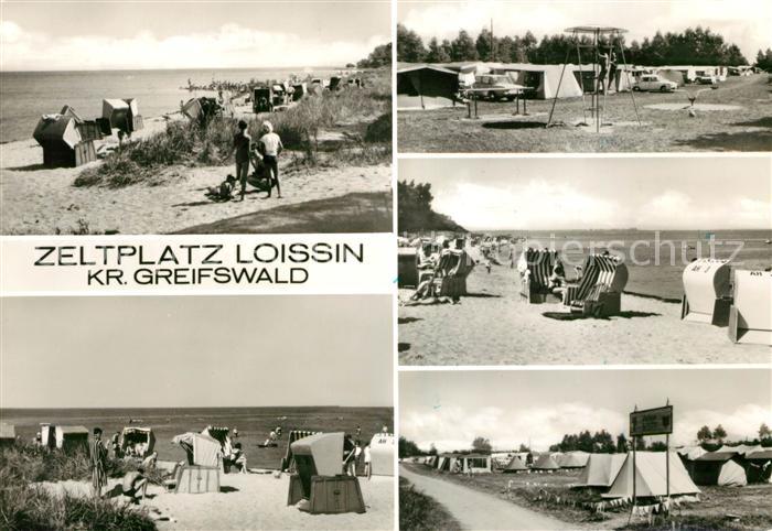 Loissin Pommern Zeltplatz Strand