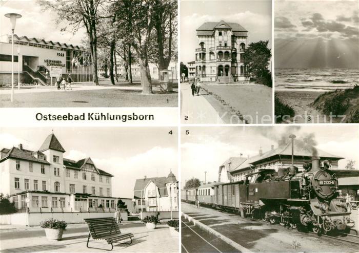 Kuehlungsborn Ostseebad FDGB Meerwasserschwimmhalle FDGB Erholungsheim Schloss a