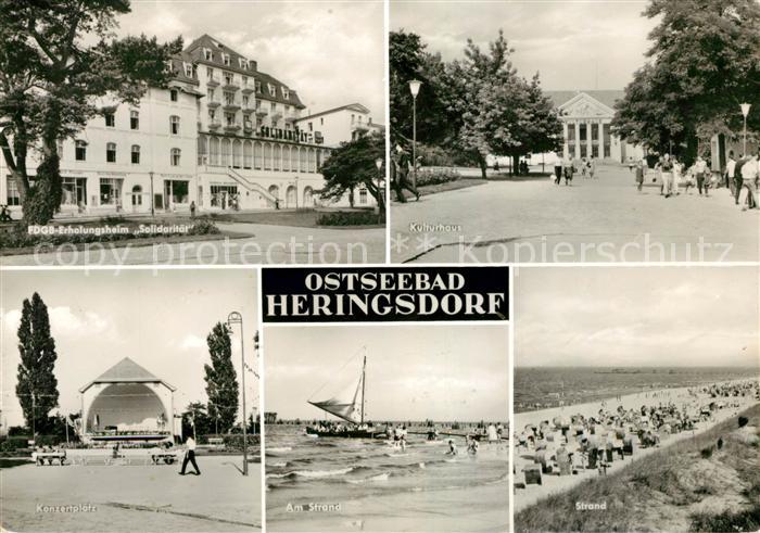 Heringsdorf Ostseebad Usedom FDGB Erholungsheim Solidaritaet Konzertplatz Kultur