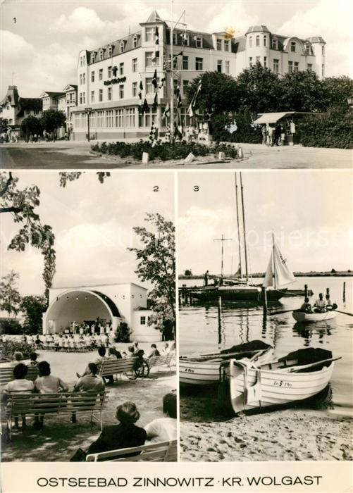 Zinnowitz Ostseebad Heim Glueck auf Konzertpavillon Achterwasser
