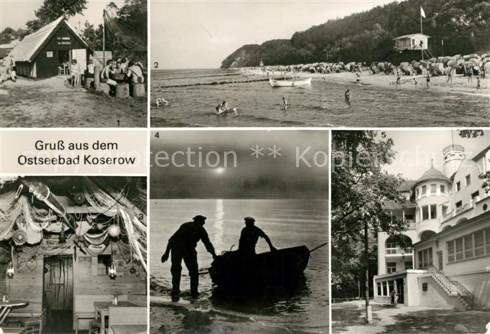 Koserow Ostseebad Usedom FDGB Feriendienst Uns Fischerstuw Strand Fischgaststaet