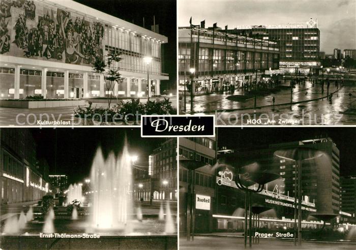 DRESDEN Elbe Kulturpalast HOG Am Zwinger Ernst Thaelmann Strasse Prager Strasse
