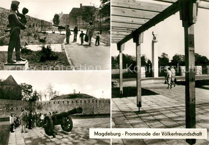 Magdeburg Promenade Voelkerfreundschaft