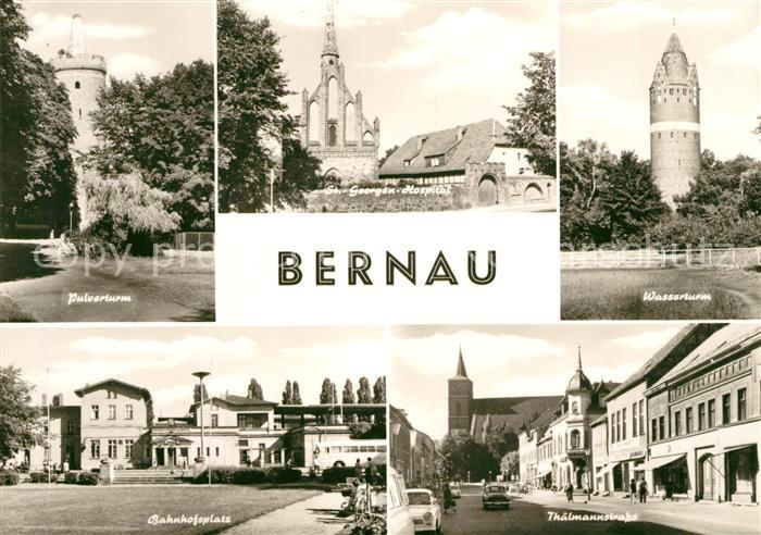 Bernau Berlin Sankt Georgen Hospital Pulverturm Wasserturm Bahnhofsplatz