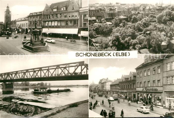Schoenebeck Elbe Platz der DSF Ernst Thaelmann Bruecke Salzer Strasse