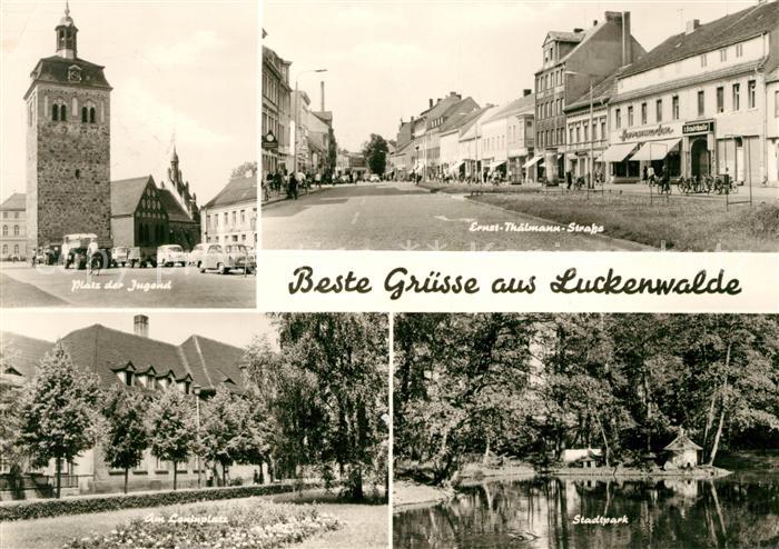 Luckenwalde Platz der Jugend Leninplatz Stadtpark Ernst Thaelmann Strasse