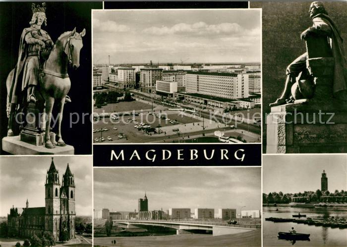 Magdeburg Magdeburger Reiter Interhotel International Otto von Guericke Denkmal