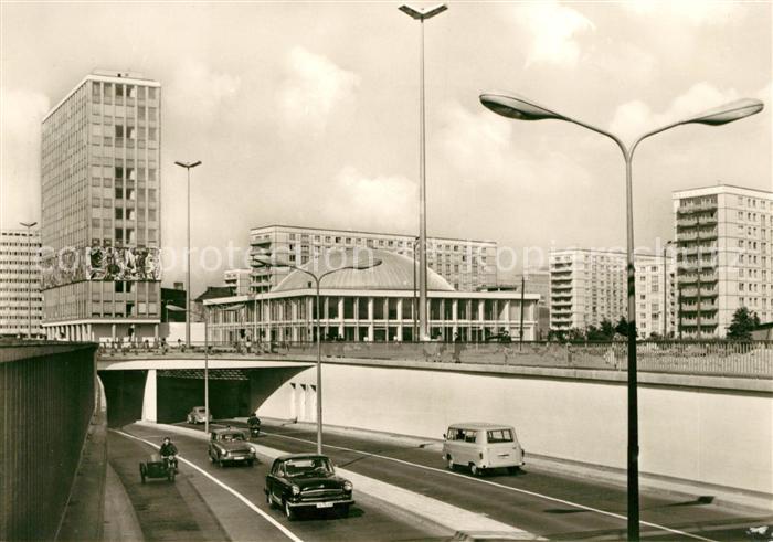 BERLIN CITY Haus des Lehrers Autotunnel Alexanderplatz Kongresshalle